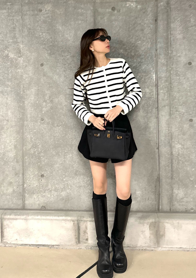 Knit short jacket LD005