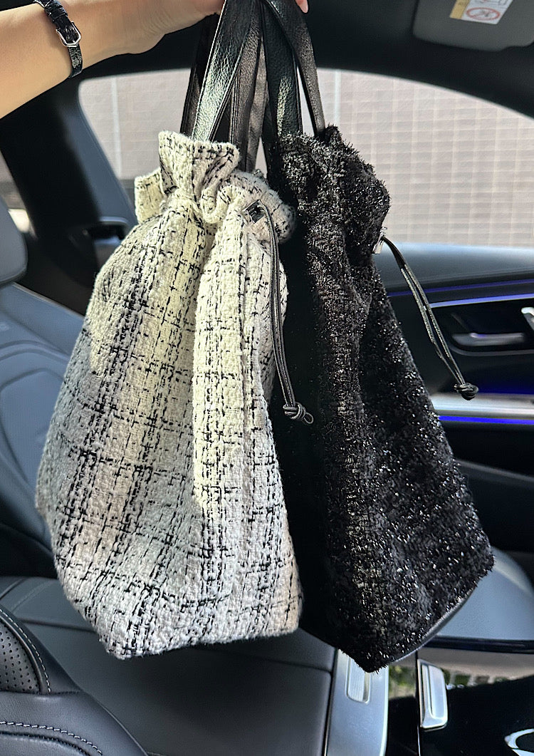 Tweed tote bag LD073