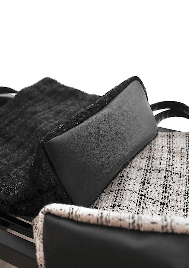 Tweed tote bag LD073