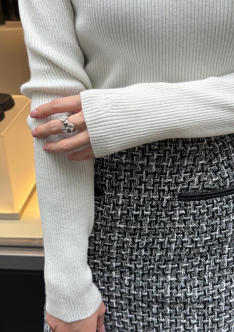 Fancy tweed mini skirt LD008