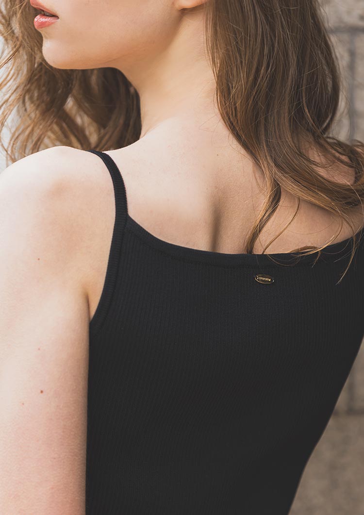 Summer rib knit camisole LD010