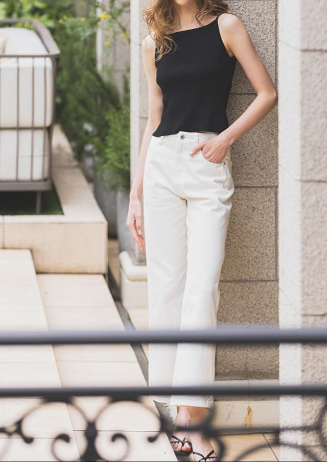 Summer rib knit camisole LD010