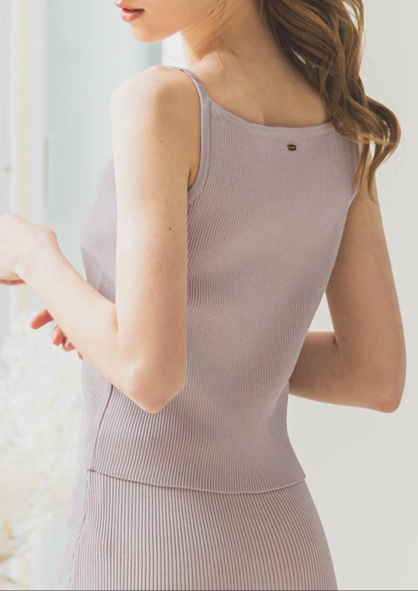 Summer rib knit camisole LD010