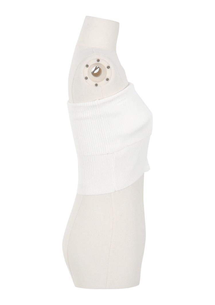 Summer rib knit bear top LD017