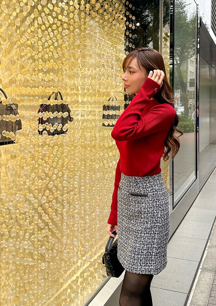 LD long sleeve knit top LD027
