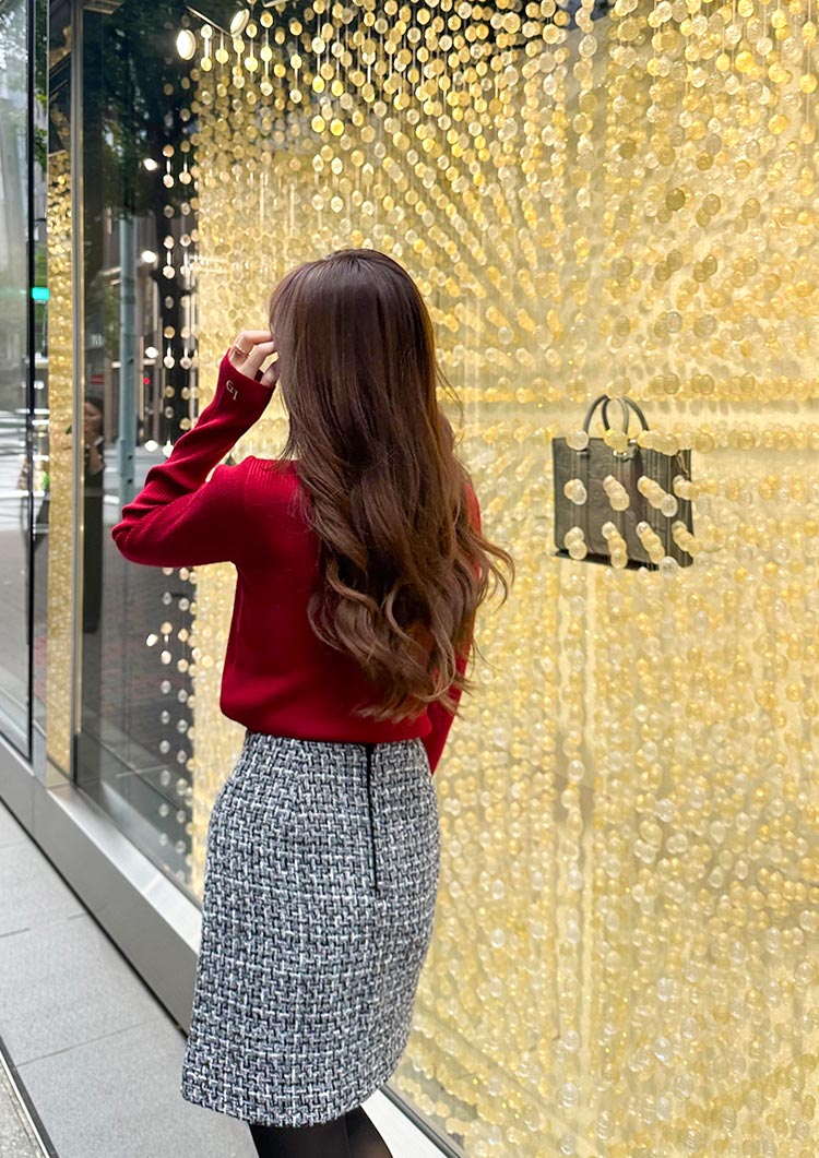 LD long sleeve knit top LD027