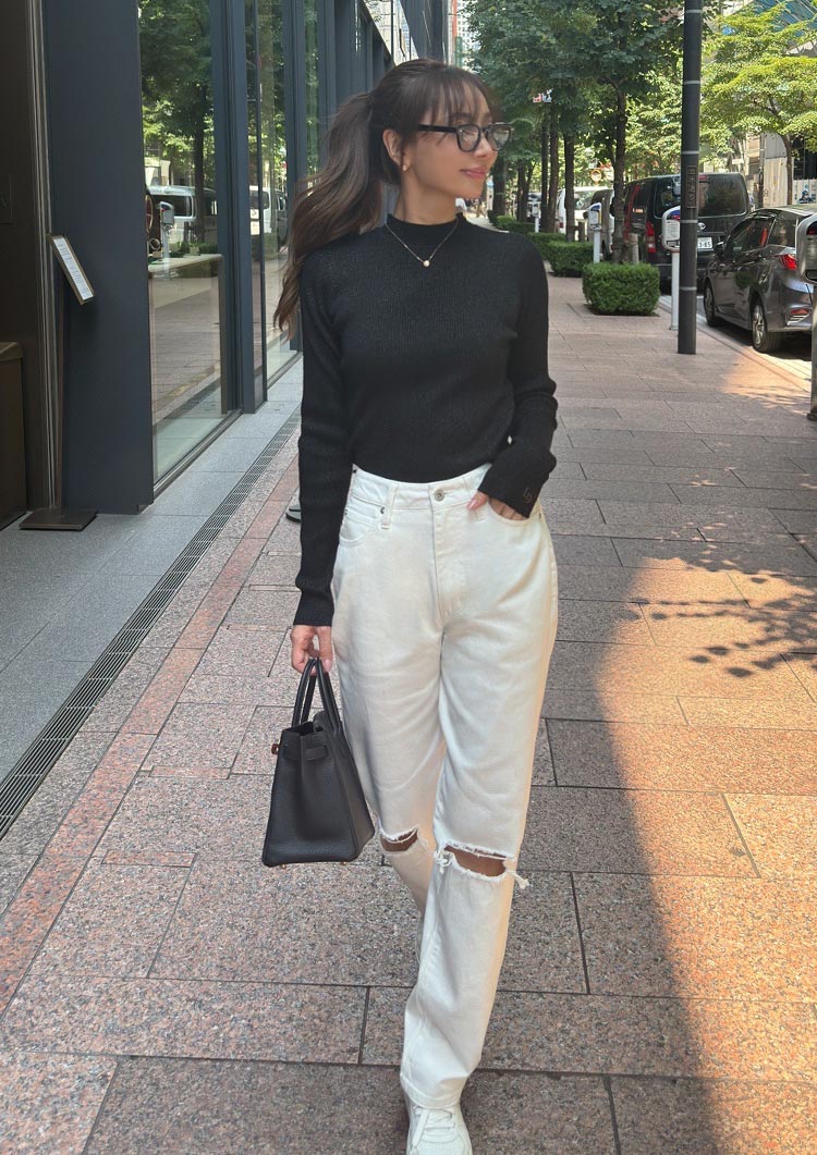 LD long sleeve knit top LD027