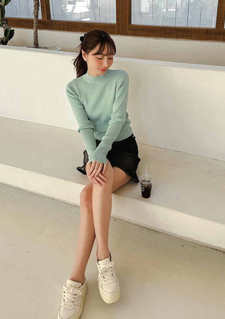 LD long sleeve knit top LD027