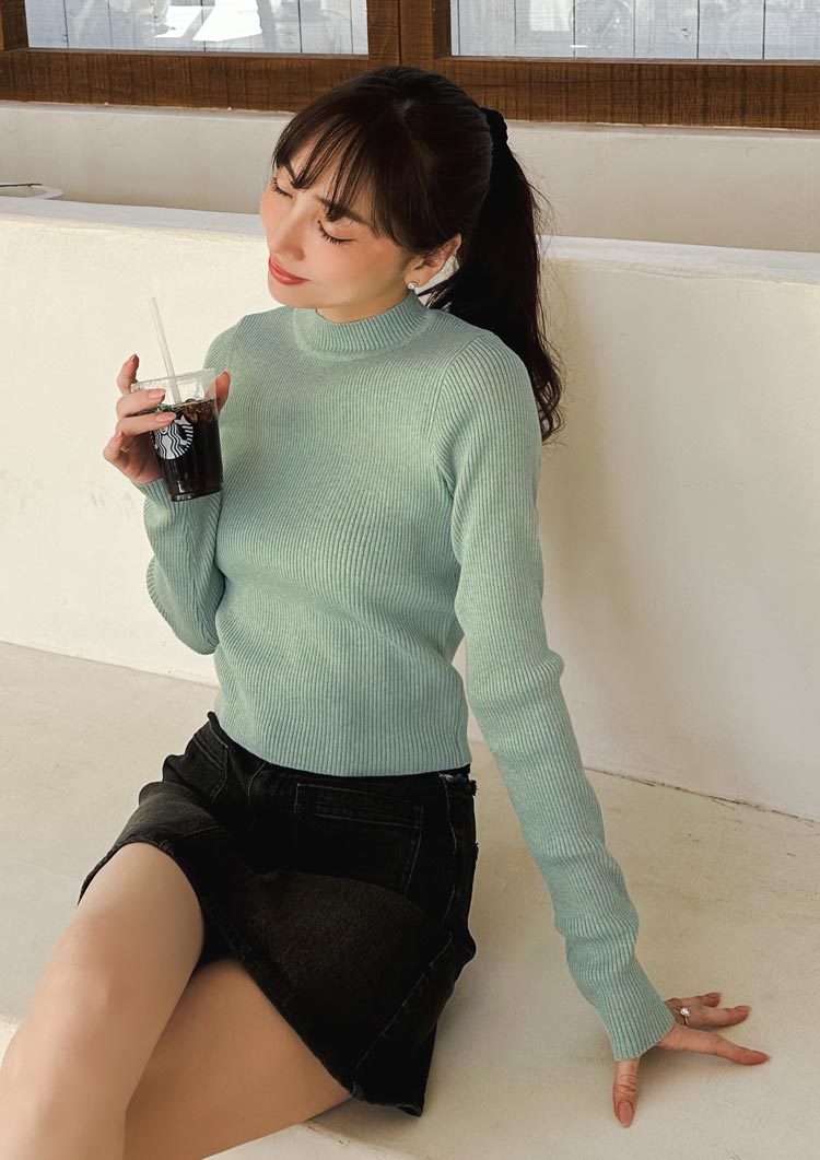 LD long sleeve knit top LD027