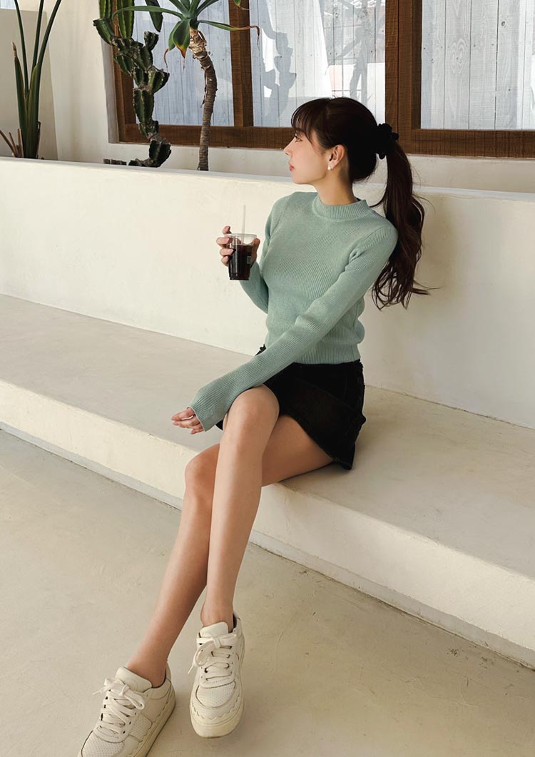 LD long sleeve knit top LD027