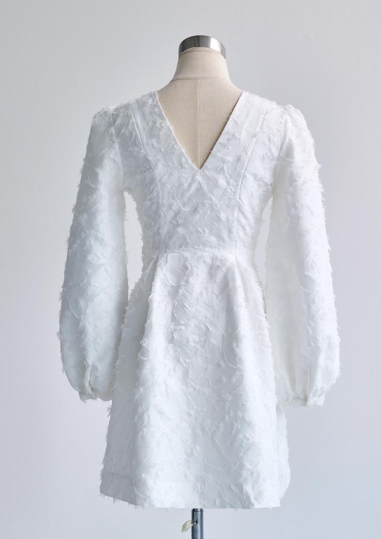 Botanical jacquard dress LD029