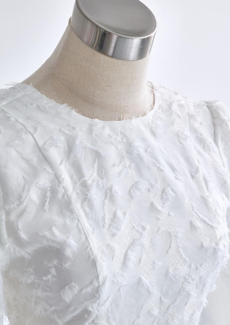 Botanical jacquard dress LD029