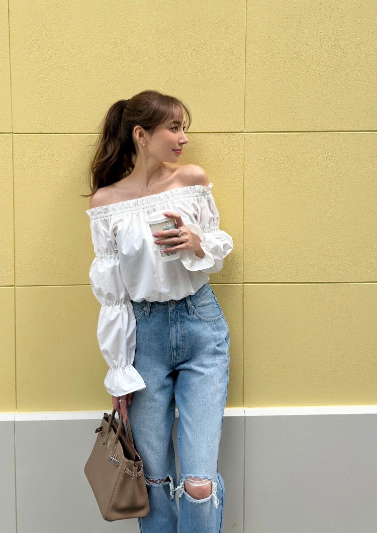 Off shoulder blouse LD031