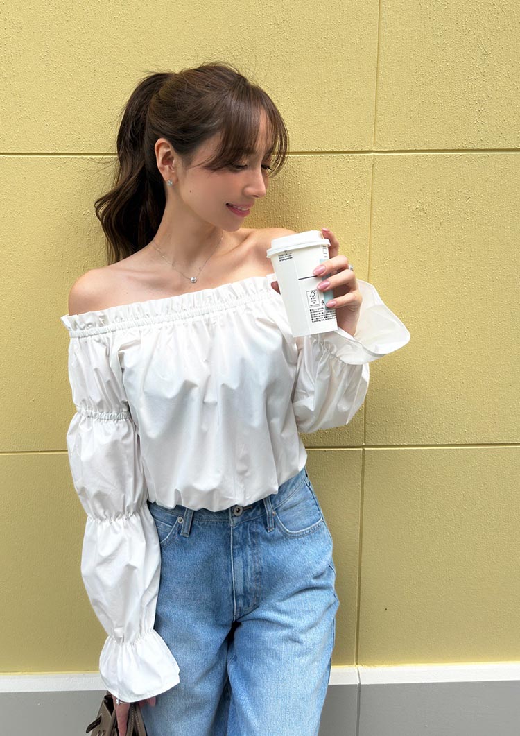 Off shoulder blouse LD031