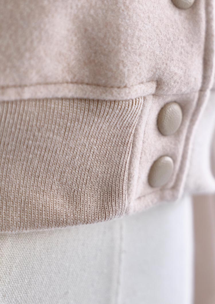 Melton fake leather blouson LD032