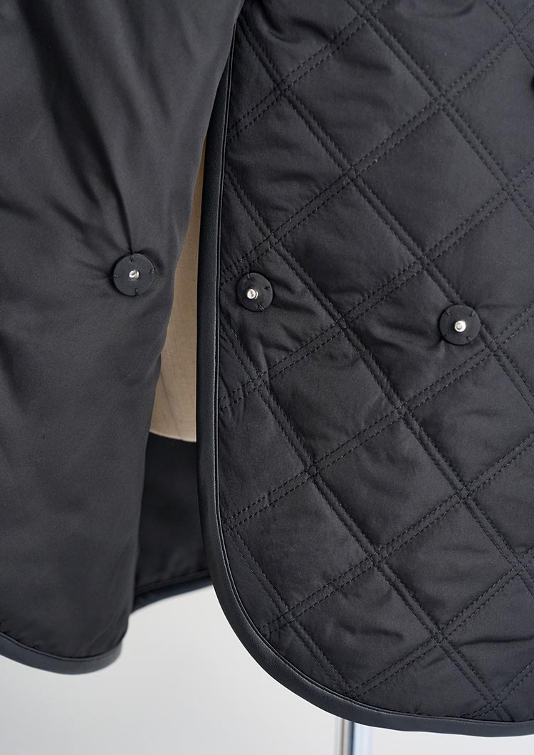 Quilted wrap mini skirt LD034