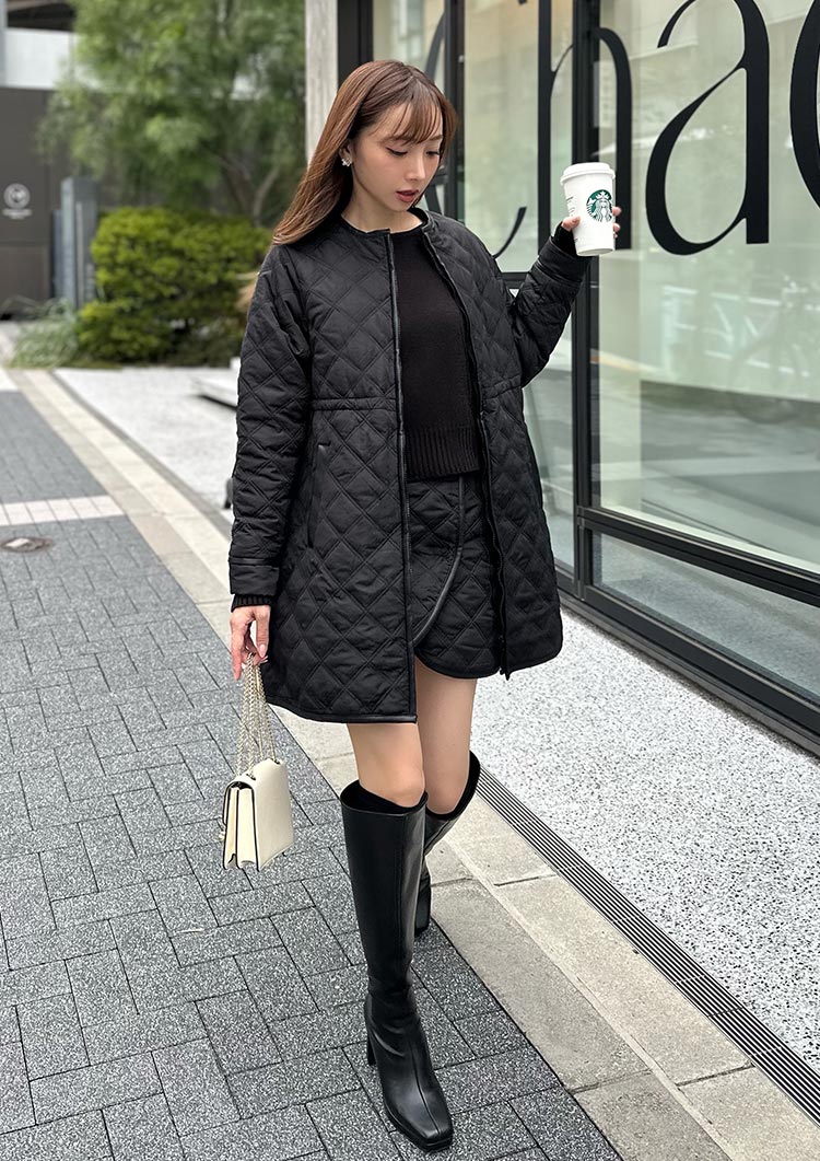Multiway quilted coat LD035