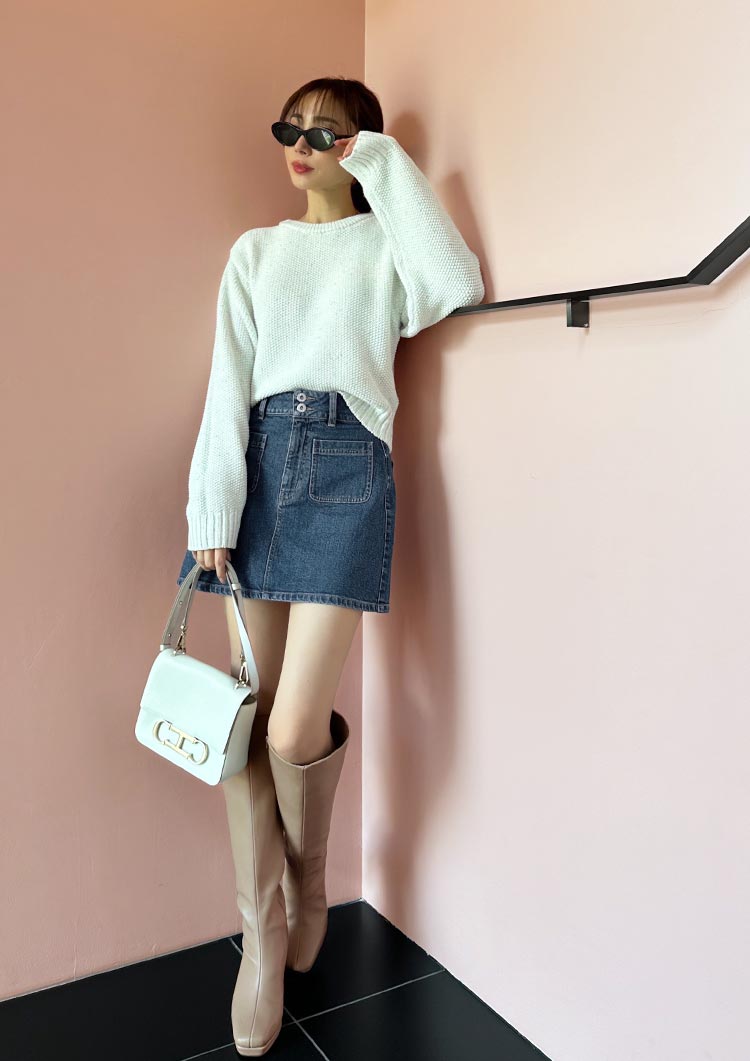 Platform long boots LD036