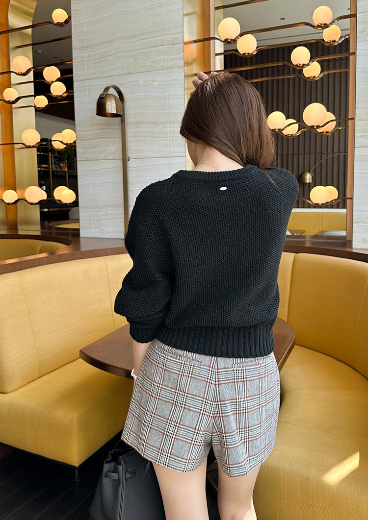 Mix knit top LD038