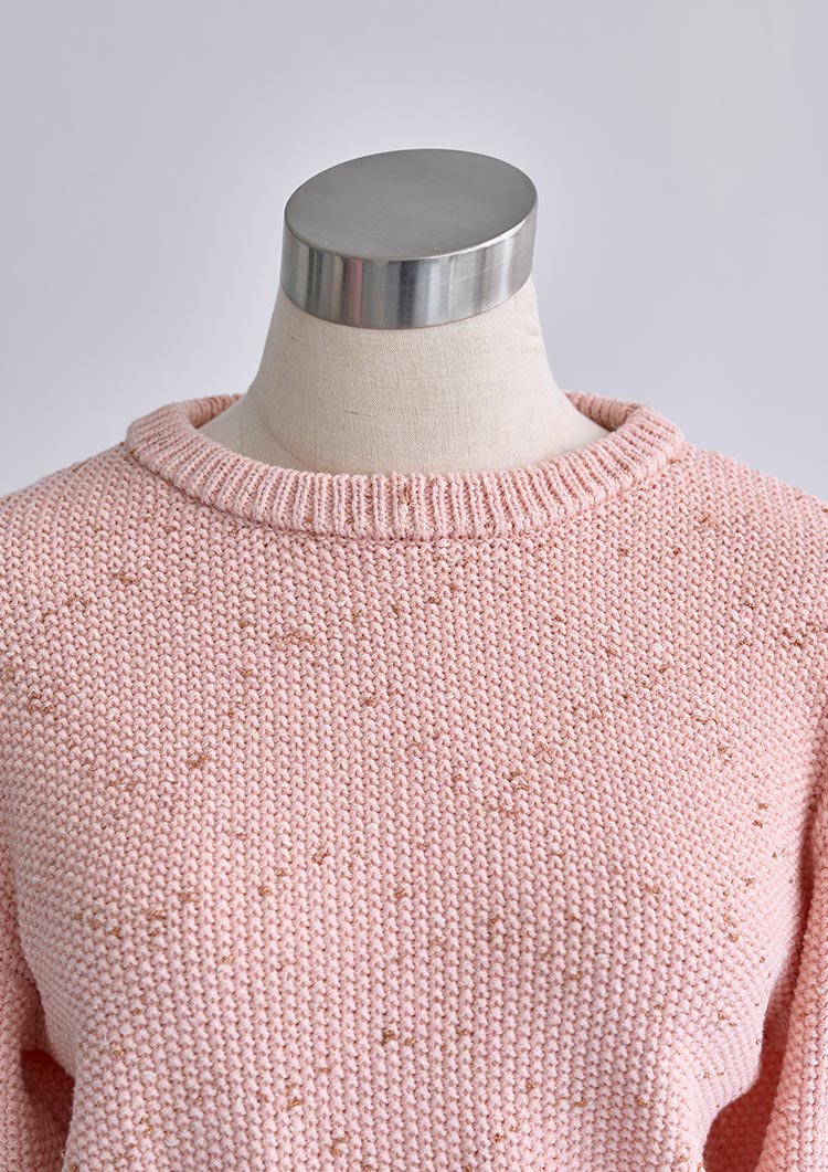 Mix knit top LD038
