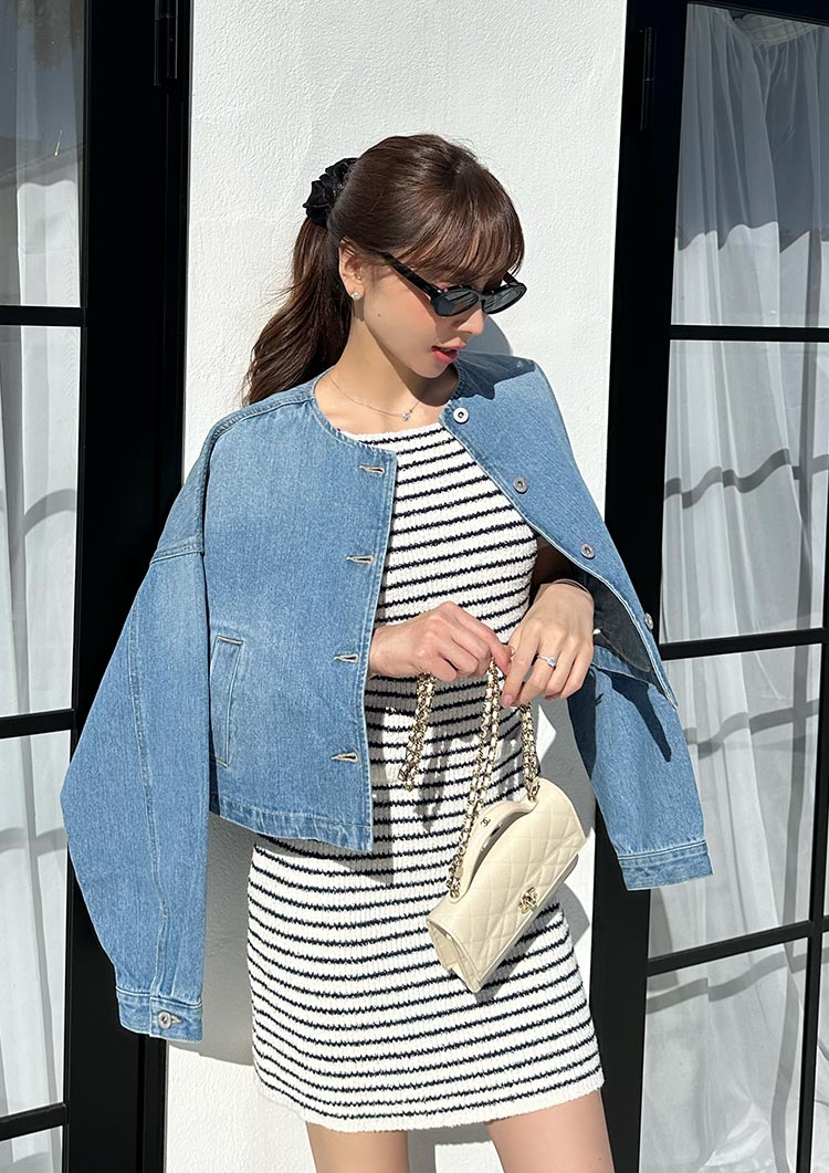 model:163cm / Light blue