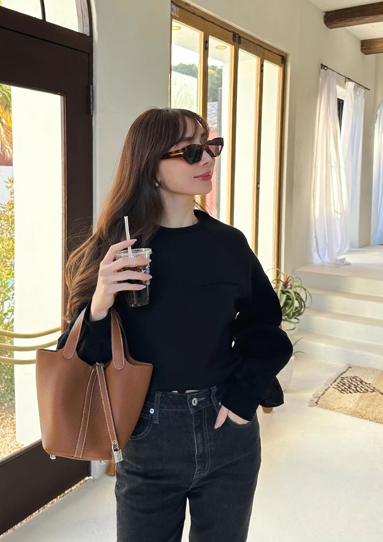 model:163cm / Black