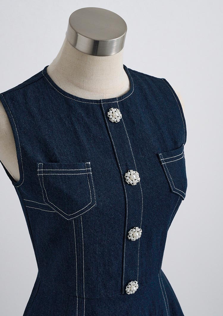 Bijou denim onepiece LD049