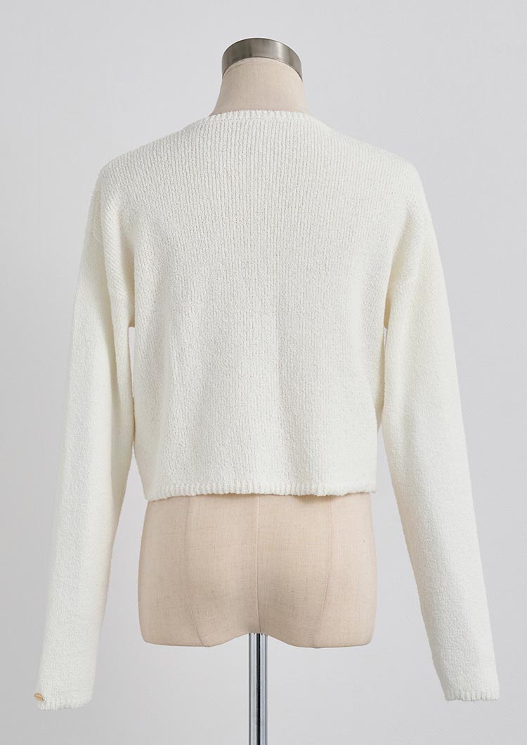 Loop yarn knit cardigan LD051