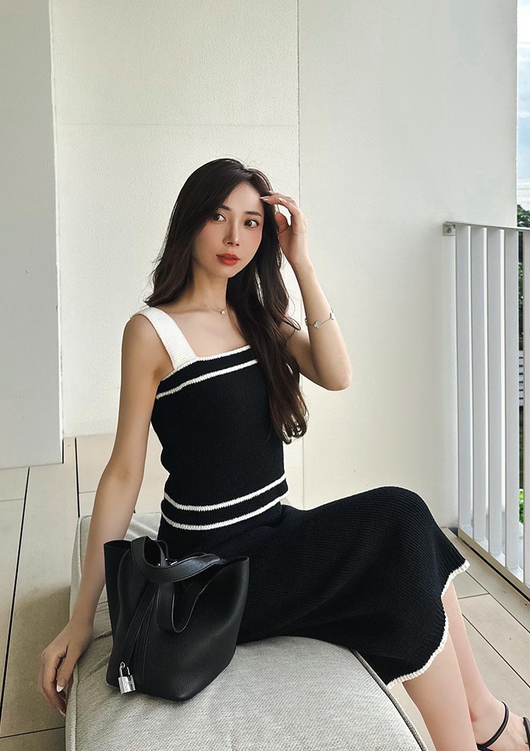 Loop yarn knit camisole LD052