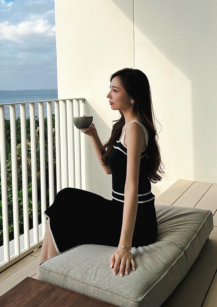 Loop yarn knit camisole LD052