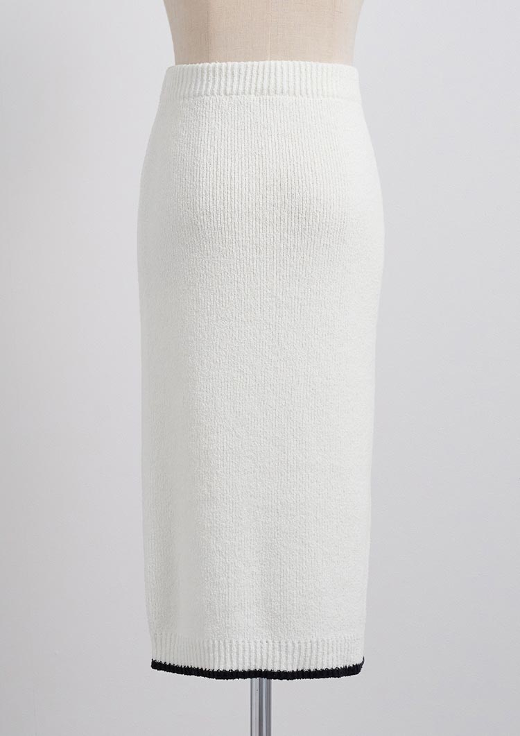 Loop yarn knit skirt LD053