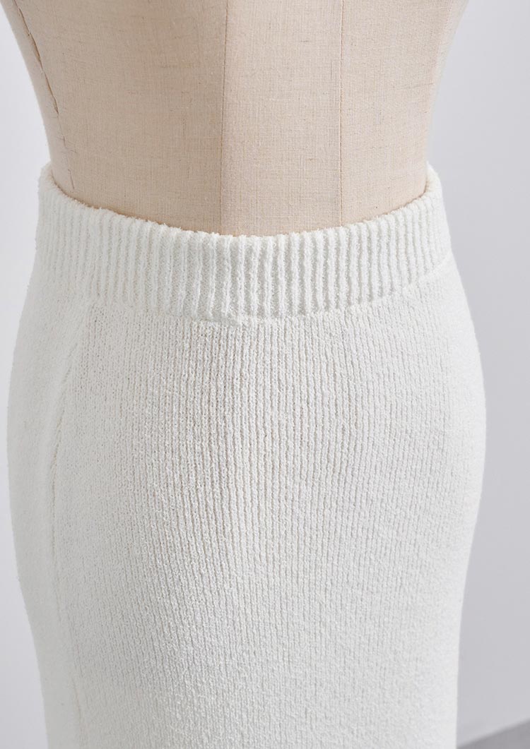 Loop yarn knit skirt LD053
