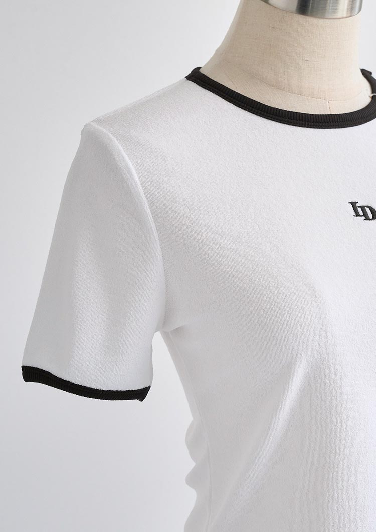 LD Embroidery pile Tshirt LD054
