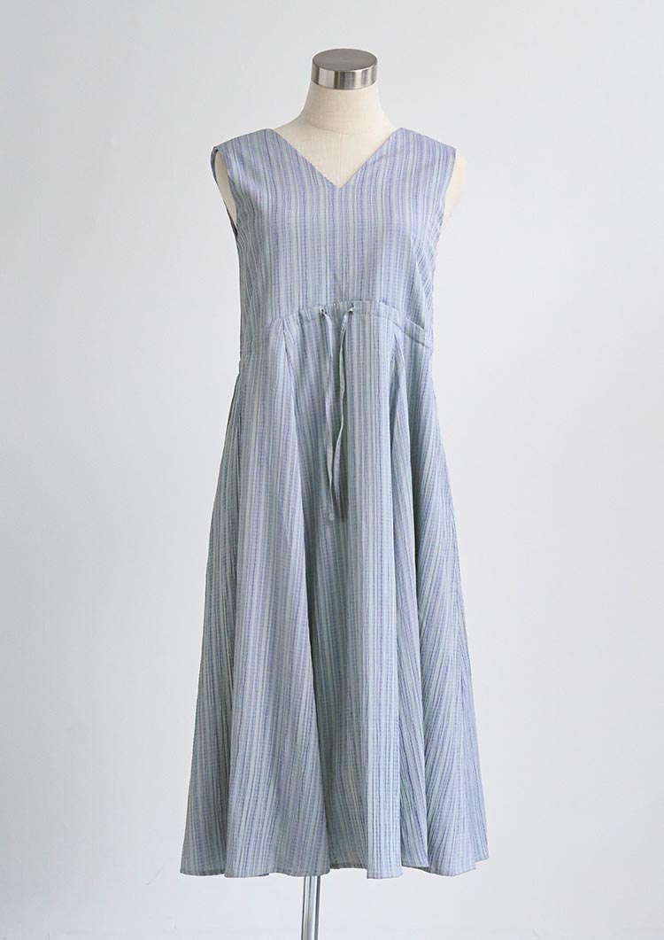 Vneck drawstring dress LD056