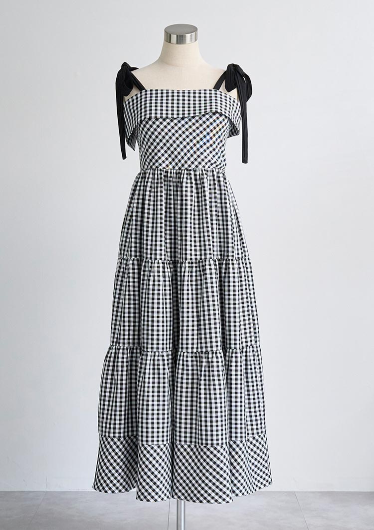 2Way Resort checkered dress LD057