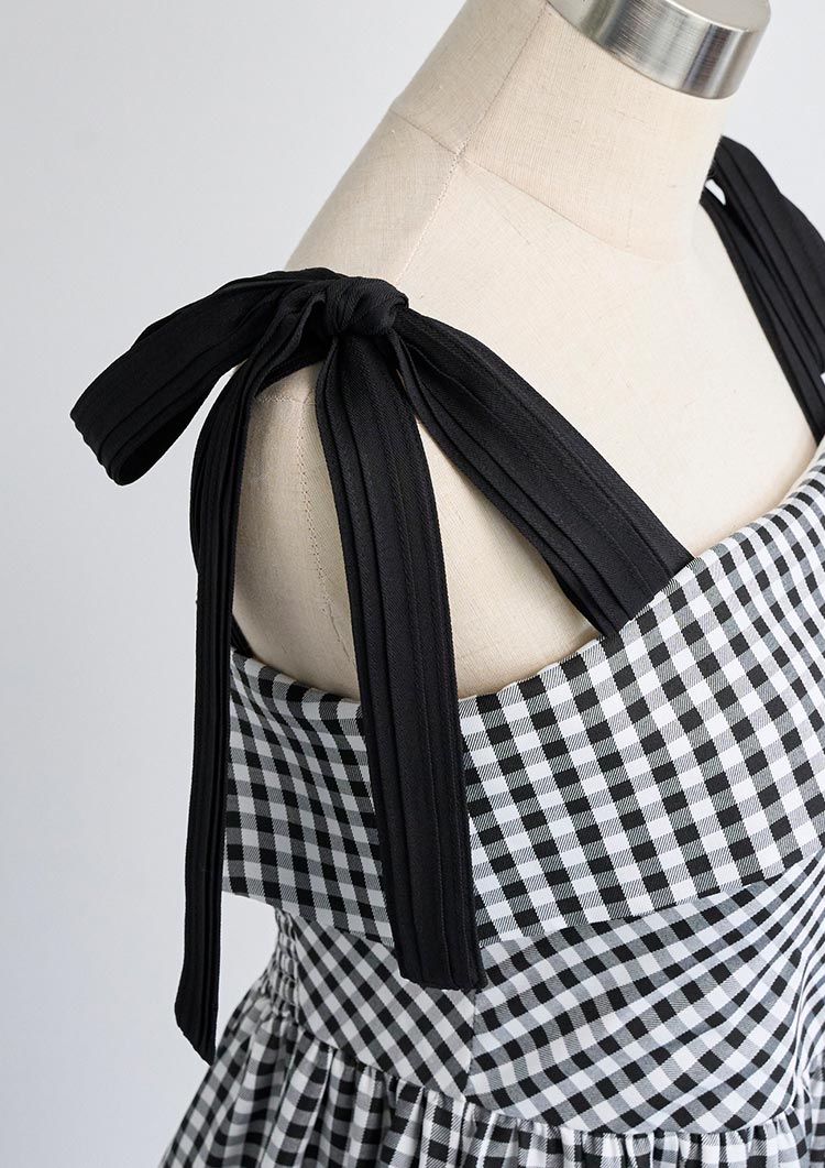 2Way Resort checkered dress LD057