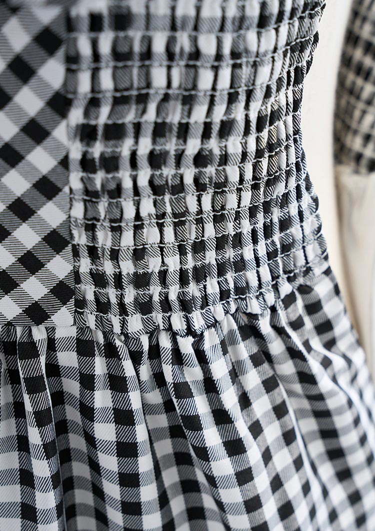 2Way Resort checkered dress LD057