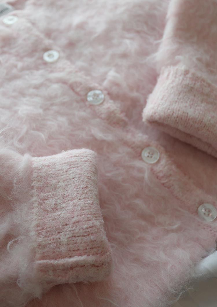 Cotton candy knit jacket LD063