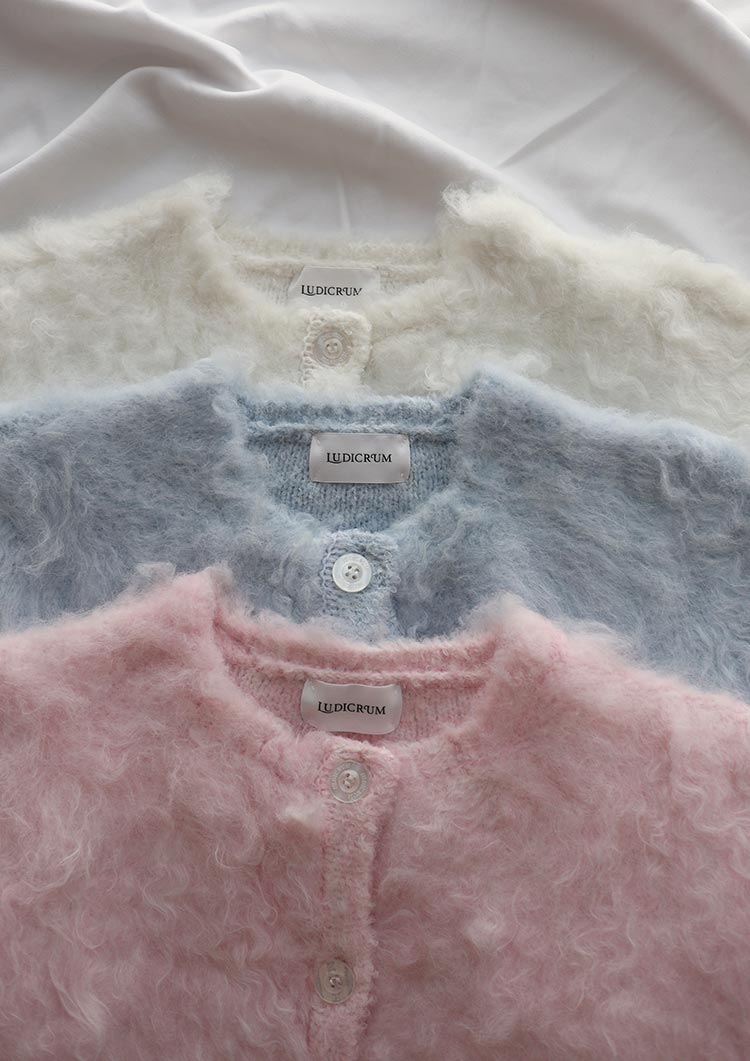 Cotton candy knit jacket LD063