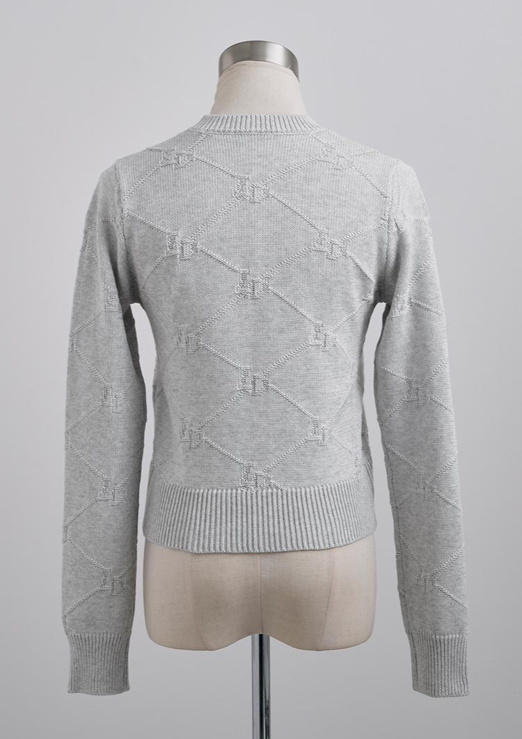 LD jacquard knit top LD067