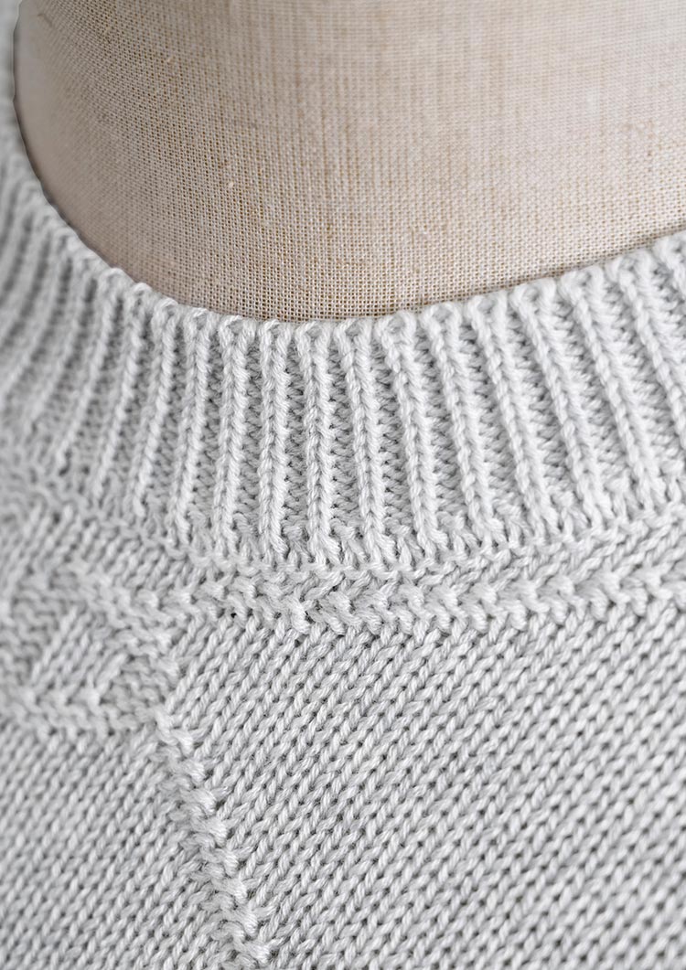 LD jacquard knit top LD067