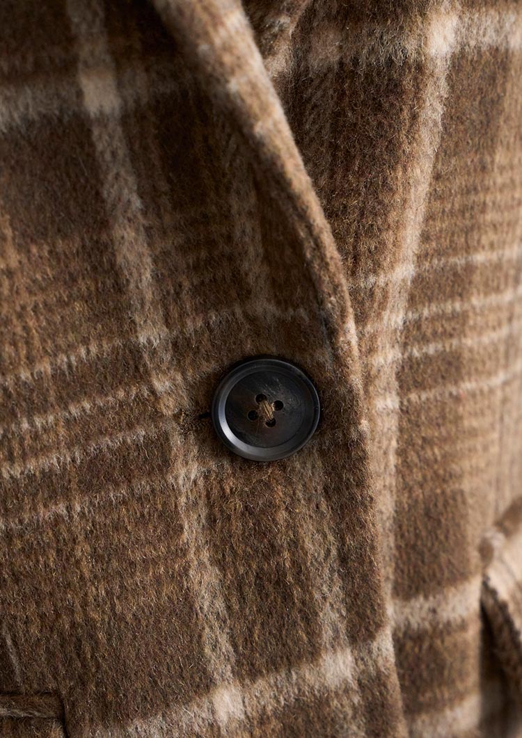 Wool check jacket LD072