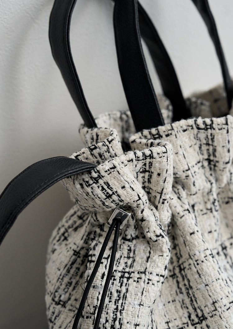 Tweed tote bag LD073