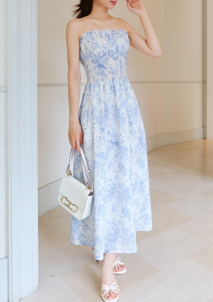 新品タグ付LUDICRUM Floral shirred dress BLACK Floral shirred dress LD085 – LUDICRUM