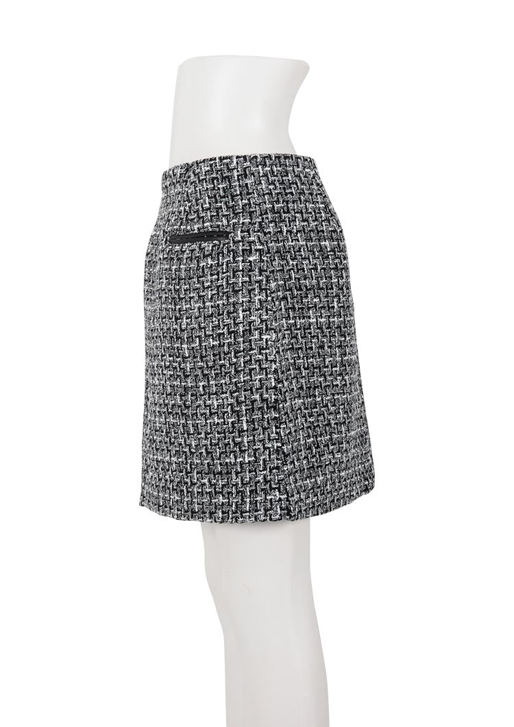 Fancy tweed mini skirt LD008