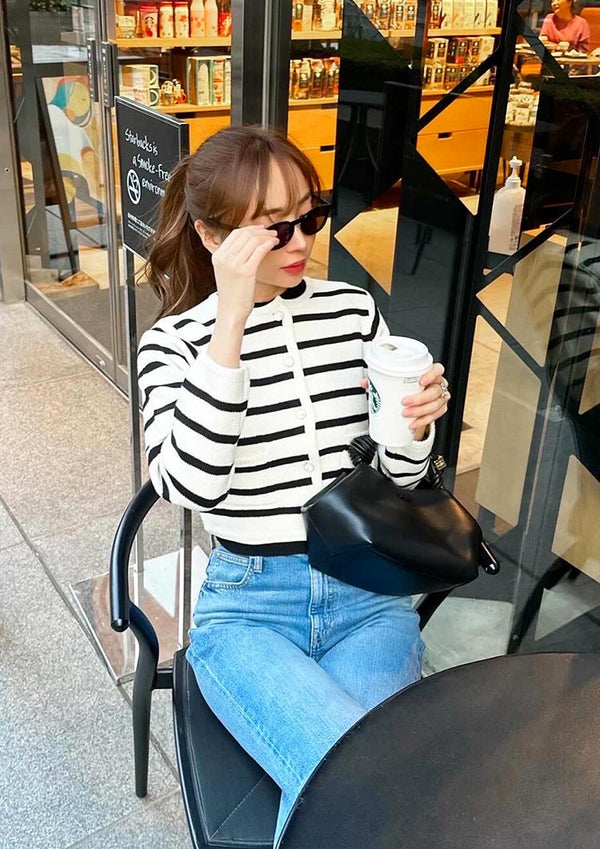Knit short jacket LD005