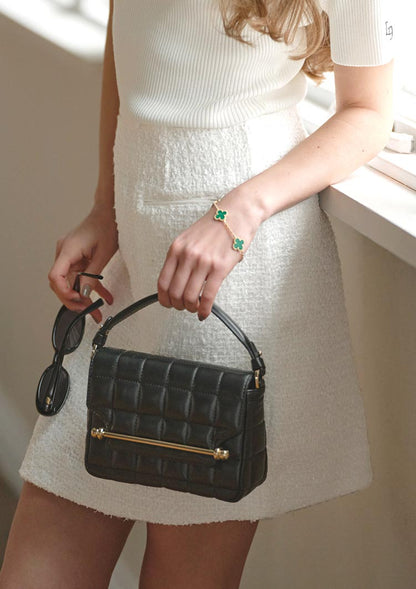 Fancy tweed mini skirt LD008