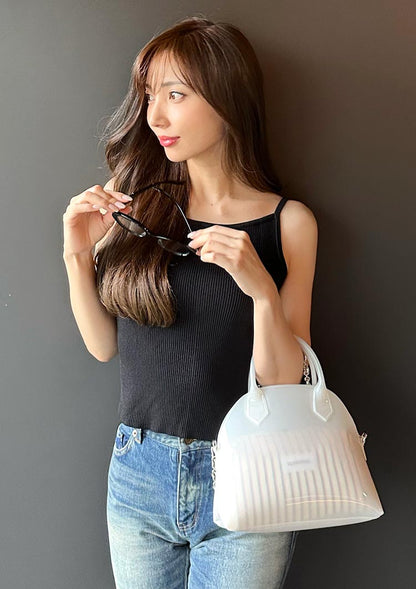 Summer rib knit camisole　LD010