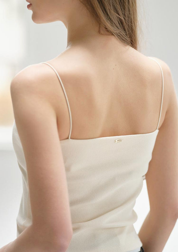 Rib cut camisole LD018 - Off white