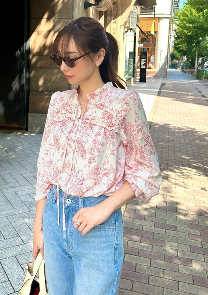 Floral blouse　LD028